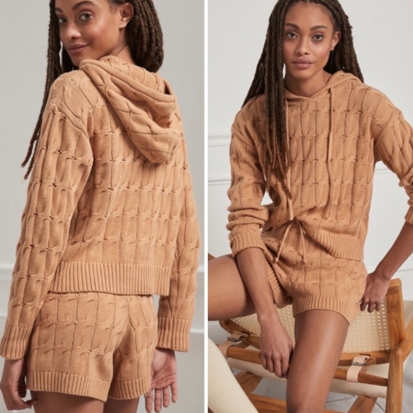 Anthropologie Saturday Sunday Ellyn Cable Knit Shorts Size Small - Picture 7 of 7